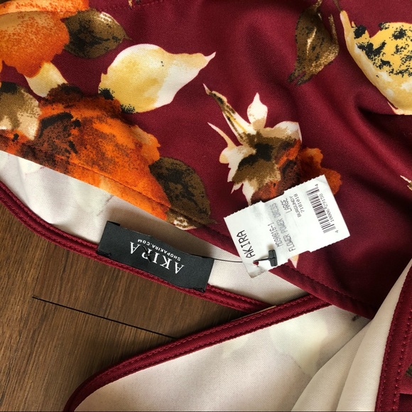 AKIRA Ruffle Trim Floral Maxi Dress - Picture 4 of 7